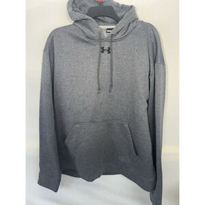 Under Armour Men's Grey‎ Fleece Lined Hooded Pullover Sweatshirt Size L